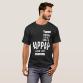 T-shirt Mens Excité À Être Appelé À Nouveau PapPap 2021 (Devant entier)