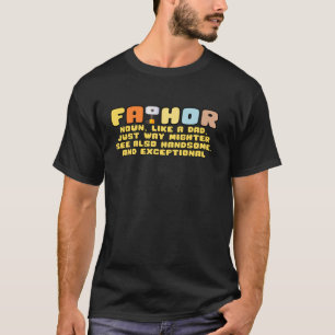 T-shirt Mens Fa Thor Funny Vikings Cadeau de fête des père