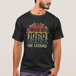 T-shirt Mens Fabriqué En 1969 Homme Mythe Légende Cadeau 5