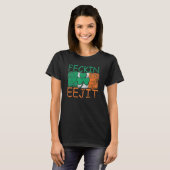 T-shirt Mens Feckin Eejit Irlande Drapeau irlandais Slang (Devant entier)