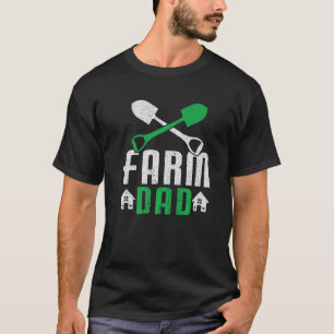 T-shirt Mens Ferme Papa Tracteur Ferme Papa Papa Papa Farm