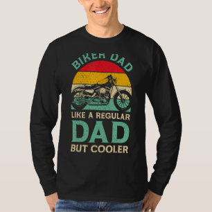 T-shirt Mens Fête des pères Biker Papa Pour Biker Motorcyc