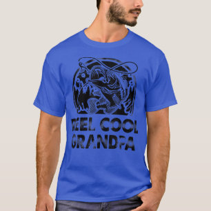 T-shirt Mens Fête des pères Cadeau Tee Reel Cool Grandpa F