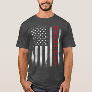T-shirt Mens Fête des pères Cadeau Tee World's Best Papa E