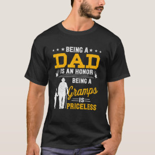T-shirt Mens Fête des pères Être Papa Est Un Gramps D'Honn