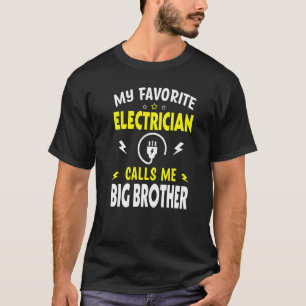 T-shirt Mens Fête des pères Mon Électricien Favori M'Appel