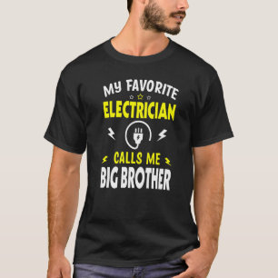 T-shirt Mens Fête des pères Mon Électricien Favori M'Appel