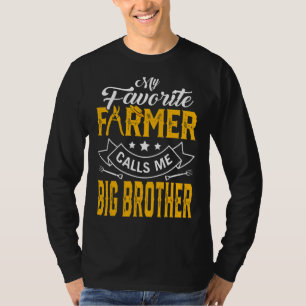 T-shirt Mens Fête des pères Mon Fermier Favori M'Appelle G