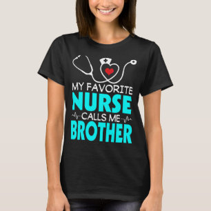 T-shirt Mens Fête des pères Mon Infirmière Préférée M'Appe