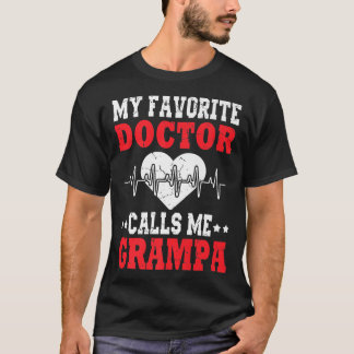 T-shirt Mens Fête des pères Mon Médecin Favori M'Appelle G
