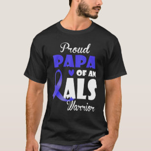T-shirt Mens Fier Papa Of Als Warrior Family Matching Als