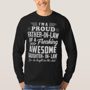 T-shirt Mens Fier Père Dans La Loi De Mon Da Génial Frénét