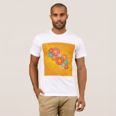 T-Shirt Mens Fleurs Fleuries (Devant entier)