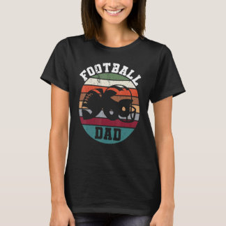 T-shirt Mens FOOTBALL DAD RETRO VINTAGE GRUNGE CLASSIC HEL
