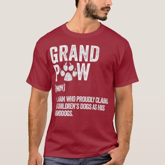 T-shirt Mens Funky Meilleur Chien Grand-Père Jamais Grand- (Devant)