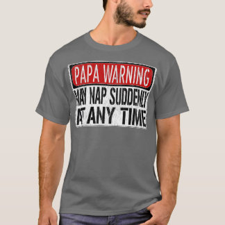 T-shirt Mens Funky Papa Signal D'Avertissement Peuvent Tom