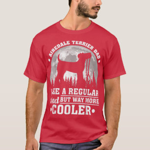 T-shirt Mens Funny Airedale Terrier Papa Comme Un Papa Rég