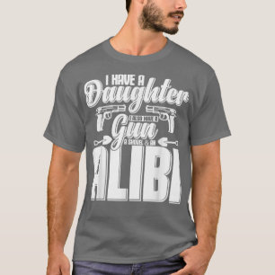 T-shirt Mens Funny Alibi Party Night Plaisanterie Citation