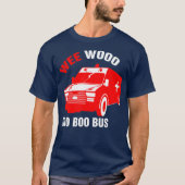 T-shirt Mens Funny EMT Wee Woo Boo Bus Emergency (Devant)