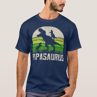 T-shirt Mens Funny Grand-pa Chemises, Papasaurus Dinosaur 