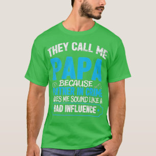 T-shirt Mens Funny Grandpa Cadeaux Papa Partenaire Dans Cr