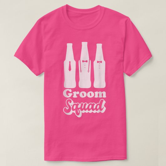 T-shirt Mens Funny Groom Squad Wedding Bachelor Party Stag (Design devant)