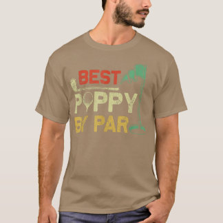 T-shirt Mens Funny Meilleur Poppy Par Par Fête des pères G