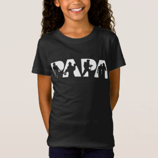 T-Shirt Mens Funny Papa Fête des pères pompier
