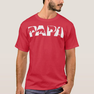 T-shirt Mens Funny Papa Ours Papa Drôle Ours Papa Ours Drô