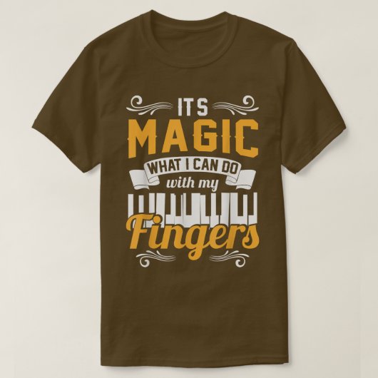 T-shirt Mens Funny Piano Musician (Design devant)