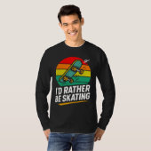 T-shirt Mens funny skateboarding (Devant entier)