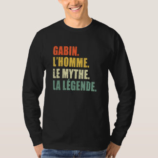 T-shirt Mens Gabin L'Homme Le Homme Le Myth La Legende Ori