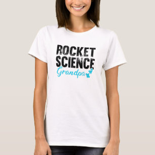 T-shirt Mens Génie Spatial Aérospatiale Grand-pa Rocket Sc