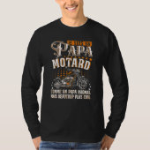 T-shirt Mens Gentlemen - Je Suis Un Papa Motard Qui Dit Mo (Devant)