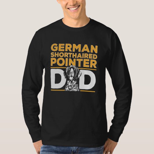 T-shirt Mens German Shorthaired Pointer Dad GSP Dog (Devant)