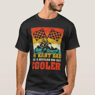 T-shirt Mens Go Kart Papa Retro Style Vintage Kart Racing 