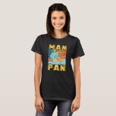 T-shirt Mens Gold Panning Man avec Pan Gold Prospector 1 (Devant entier)