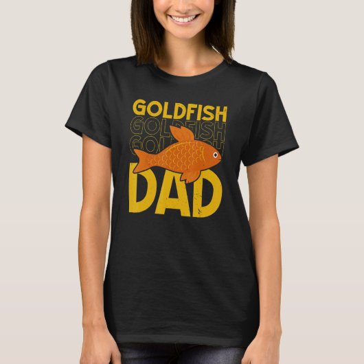 T-shirt Mens Goldfish Dad Underwater Fish Aquarist Fishke (Devant)