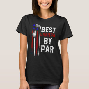 T-shirt Mens Golf Best Grampa Par Par Par Daddy Golfer Dra