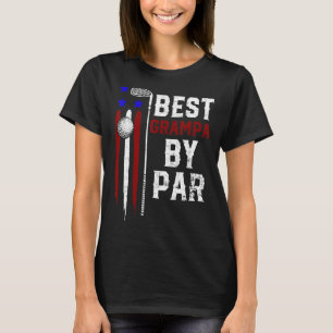T-shirt Mens Golf Best Grampa Par Par Par Daddy Golfer Dra