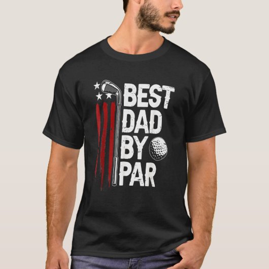 T-shirt Mens Golf Best Papa Par Par Par Daddy Golfer Ameri (Devant)