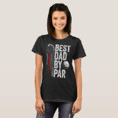 T-shirt Mens Golf Best Papa Par Par Par Daddy Golfer Ameri (Devant entier)