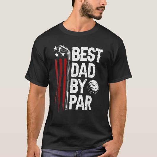 T-shirt Mens Golf Best Papa Par Par Par Daddy Golfer Ameri (Devant)