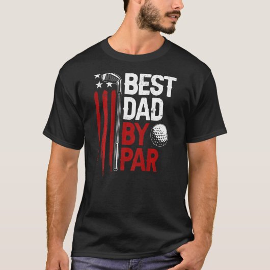 T-shirt Mens Golf Best Papa Par Par Par Daddy Golfer Ameri (Devant)