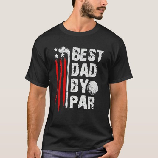 T-shirt Mens Golf Best Papa Par Par Par Daddy Golfer Ameri (Devant)