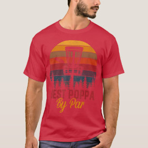 T-shirt Mens Golf Best Poppa By Par Daddy Golfer Père