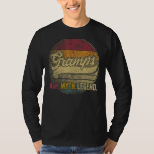 T-shirt Mens Gramps L'Homme Le Mythe La Légende Grand-Père