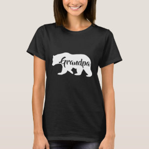 T-shirt Mens Grand-pa Ours Camping Gramps Tee