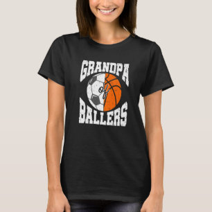 T-shirt Mens Grand-Père De Ballon Ball Grand-Père Basketba