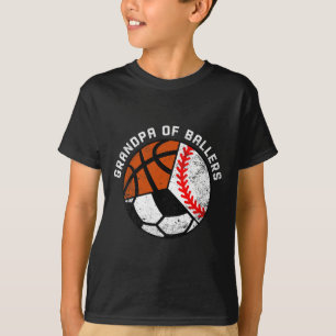 T-shirt Mens Grand-Père De Byllers Fun Bysebyll Soccer Bys